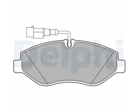 Brake Pad Set, disc brake LP2043 Delphi