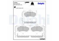 Brake Pad Set, disc brake LP2046 Delphi