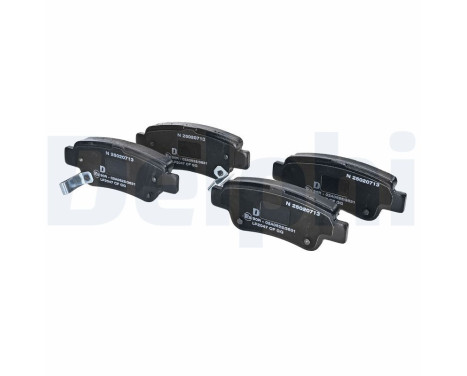 Brake Pad Set, disc brake LP2047 Delphi, Image 2