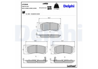 Brake Pad Set, disc brake LP2049 Delphi
