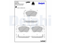 Brake Pad Set, disc brake LP2050 Delphi