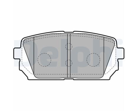 Brake Pad Set, disc brake LP2051 Delphi