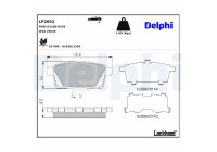 Brake Pad Set, disc brake LP2052 Delphi