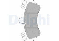 Brake Pad Set, disc brake LP2057 Delphi