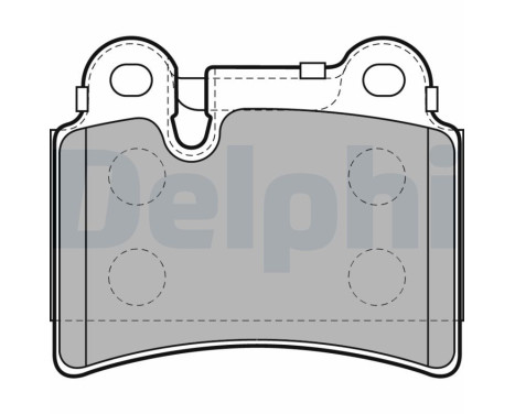 Brake Pad Set, disc brake LP2061 Delphi