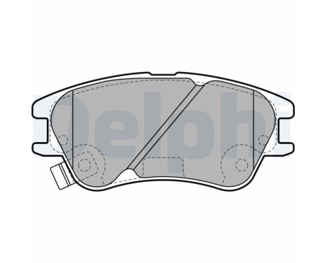 Brake Pad Set, disc brake LP2062 Delphi