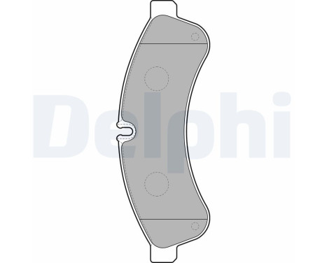 Brake Pad Set, disc brake LP2063 Delphi