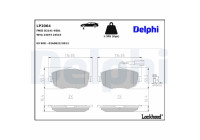 Brake Pad Set, disc brake LP2064 Delphi