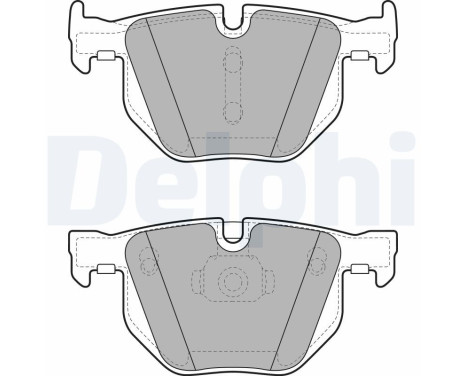 Brake Pad Set, disc brake LP2068 Delphi