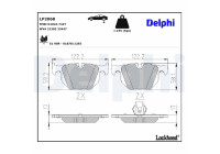 Brake Pad Set, disc brake LP2068 Delphi