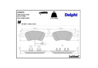 Brake Pad Set, disc brake LP2072 Delphi