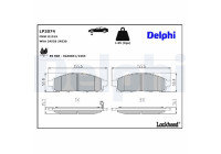 Brake Pad Set, disc brake LP2074 Delphi