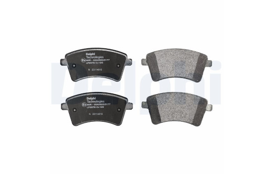 Brake Pad Set, disc brake LP2078 Delphi, Image 2