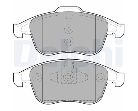 Brake Pad Set, disc brake LP2079 Delphi