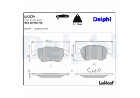 Brake Pad Set, disc brake LP2079 Delphi