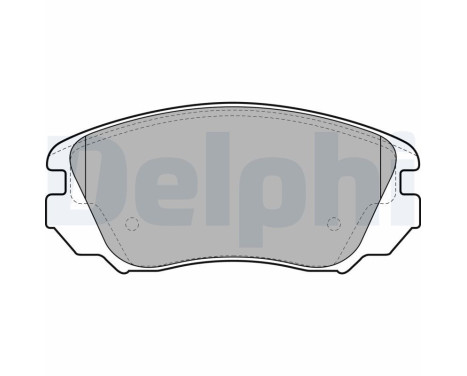 Brake Pad Set, disc brake LP2080 Delphi