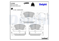 Brake Pad Set, disc brake LP2080 Delphi