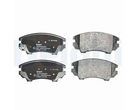 Brake Pad Set, disc brake LP2081 Delphi, Image 2