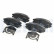 Brake Pad Set, disc brake LP2081 Delphi, Thumbnail 3