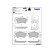 Brake Pad Set, disc brake LP2081 Delphi, Thumbnail 3