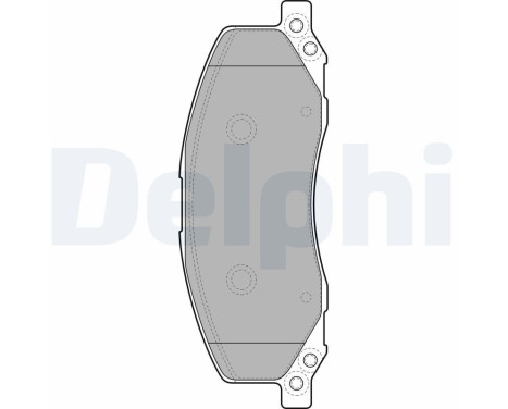 Brake Pad Set, disc brake LP2082 Delphi