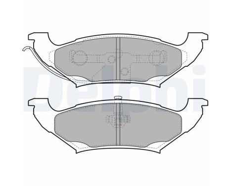 Brake Pad Set, disc brake LP2085 Delphi