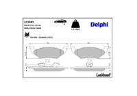 Brake Pad Set, disc brake LP2085 Delphi