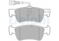 Brake pad set, disc brake LP2087 Delphi