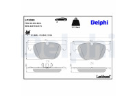 Brake Pad Set, disc brake LP2090 Delphi