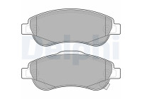 Brake Pad Set, disc brake LP2093 Delphi