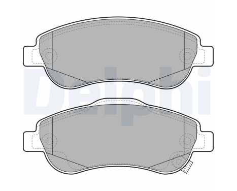 Brake Pad Set, disc brake LP2093 Delphi