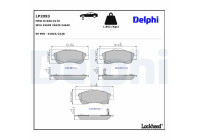 Brake Pad Set, disc brake LP2093 Delphi