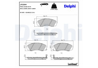 Brake Pad Set, disc brake LP2094 Delphi