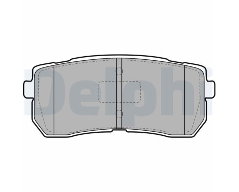 Brake Pad Set, disc brake LP2095 Delphi