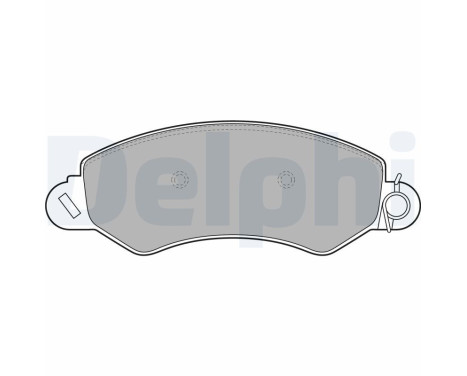Brake Pad Set, disc brake LP2096 Delphi