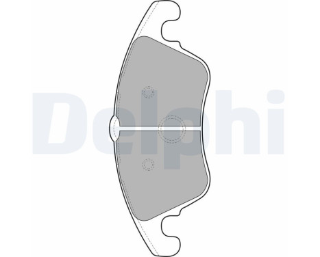 Brake Pad Set, disc brake LP2099 Delphi