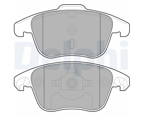 Brake Pad Set, disc brake LP2100 Delphi