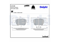 Brake Pad Set, disc brake LP2100 Delphi