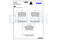 Brake Pad Set, disc brake LP2103 Delphi