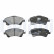 Brake Pad Set, disc brake LP2104 Delphi, Thumbnail 3