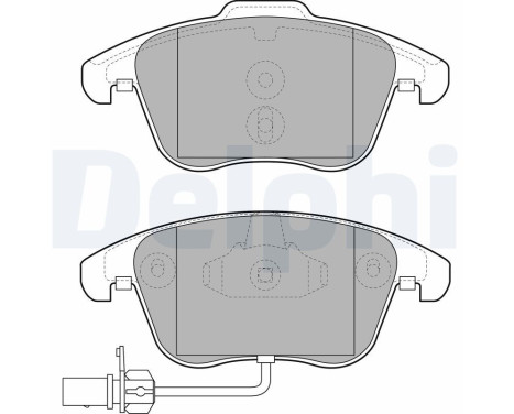 Brake Pad Set, disc brake LP2107 Delphi