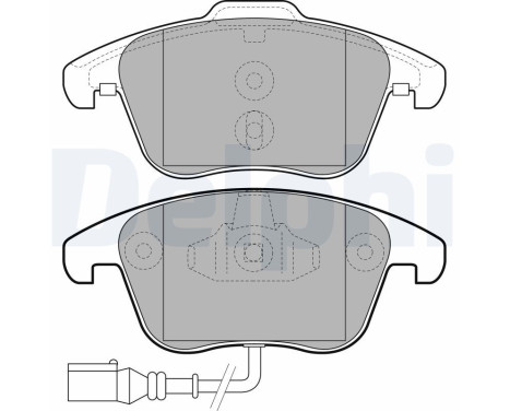 Brake Pad Set, disc brake LP2110 Delphi