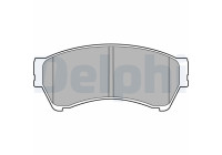 Brake Pad Set, disc brake LP2111 Delphi