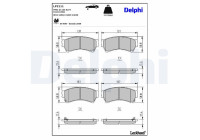 Brake Pad Set, disc brake LP2111 Delphi