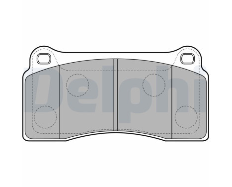 Brake Pad Set, disc brake LP2113 Delphi