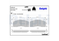 Brake Pad Set, disc brake LP2113 Delphi