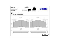 Brake Pad Set, disc brake LP2113 Delphi
