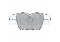 Brake pad set, disc brake LP2115 Delphi