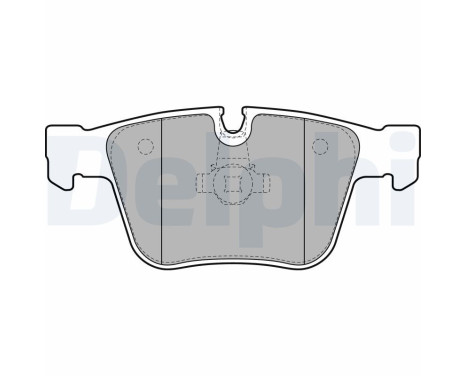 Brake pad set, disc brake LP2115 Delphi