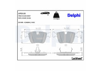 Brake pad set, disc brake LP2115 Delphi